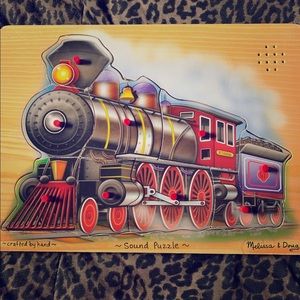 2/$10 🤩 Melissa & Doug Wooden Train Sound Puzzle